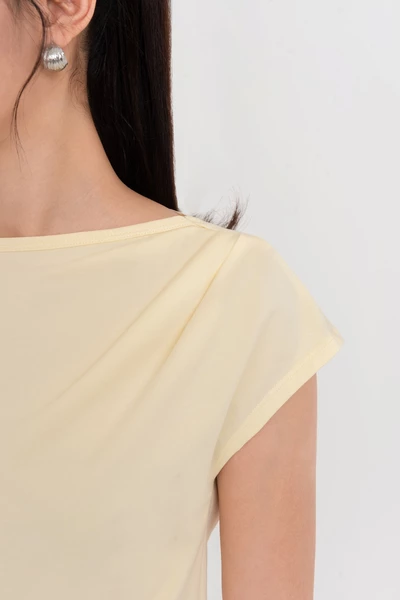 Draped Top - Áo thun bo gấu