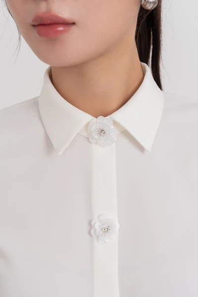 Floral Charm Shirt - Áo sơ mi lụa