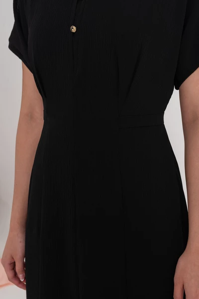 Black Elegance Dress – Đầm lụa xòe