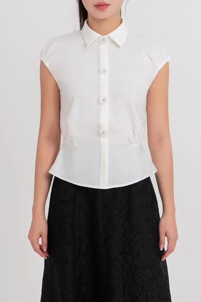 Floral Charm Shirt - Áo sơ mi lụa
