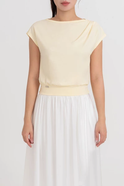 Draped Top - Áo thun bo gấu