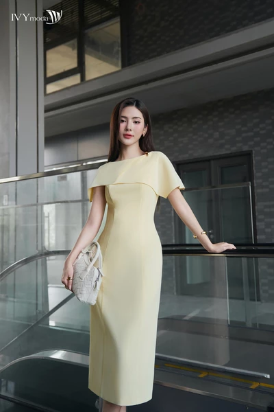 Shoulder Midi Dress - Đầm ôm Tuytsi