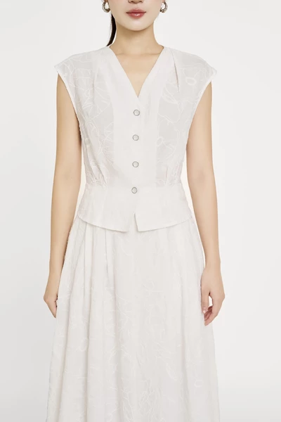 Urban Grace Blouse – Áo ôm cổ V