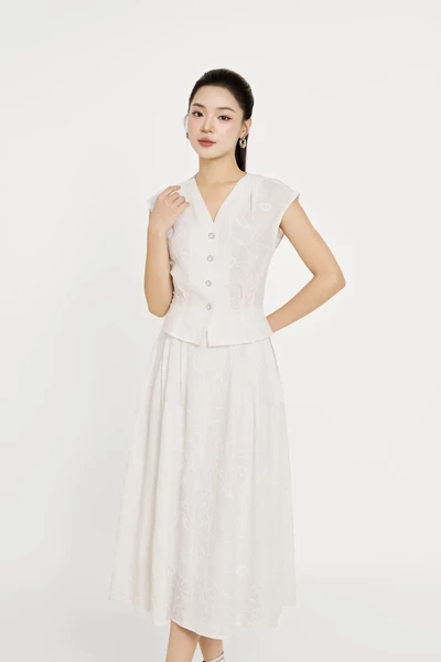 Urban Grace Blouse – Áo ôm cổ V
