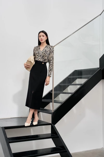 Áo sơ mi Zebra V-Neck