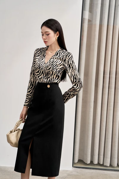 Áo sơ mi Zebra V-Neck