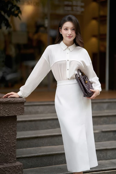 Áo sơ mi lụa Angel