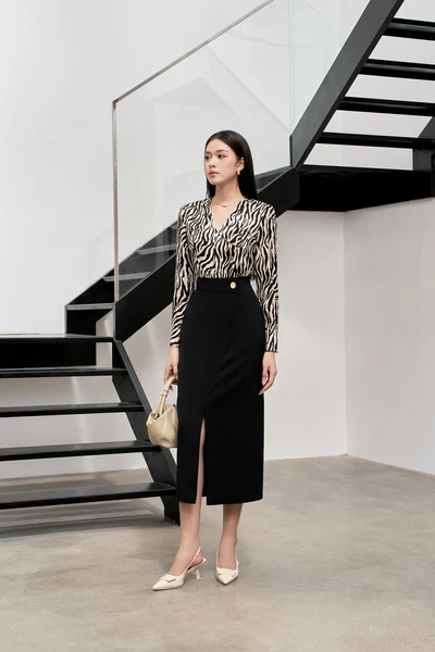 Áo sơ mi Zebra V-Neck