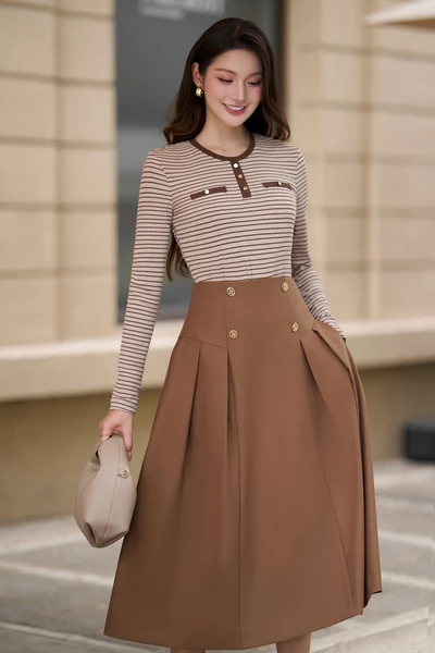 Chân váy xòe Retro Chic