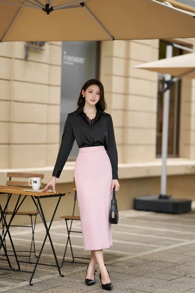 Áo sơ mi Lace Collar