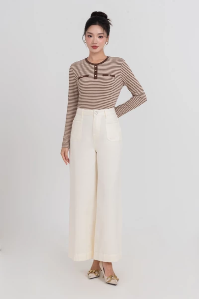 Cream Jeans - Quần Jeans ống loe
