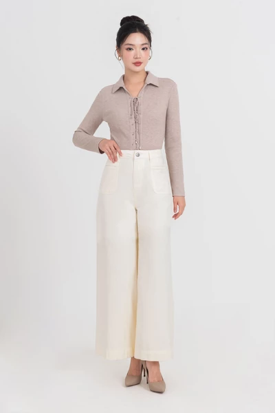 Cream Jeans - Quần Jeans ống loe