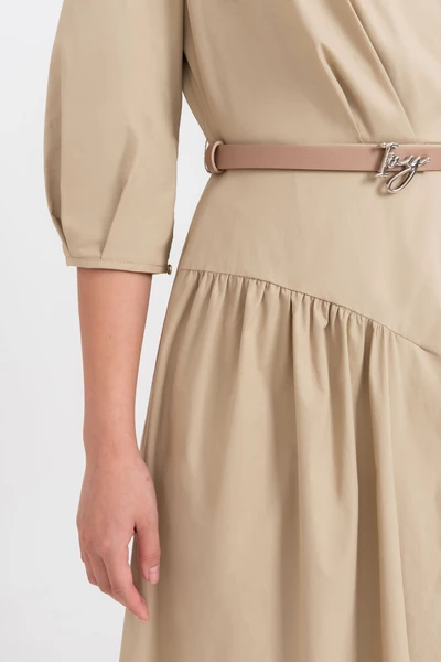 Đầm xòe Khaki Sandy Chic