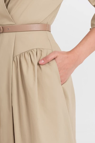 Đầm xòe Khaki Sandy Chic