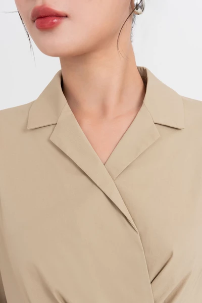 Đầm xòe Khaki Sandy Chic