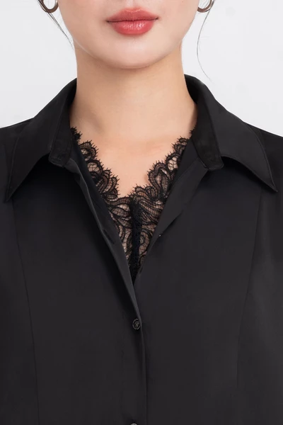 Áo sơ mi Lace Collar