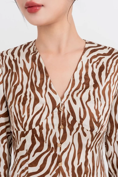 Áo sơ mi Zebra V-Neck