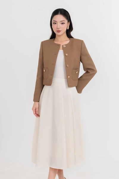 Áo vest Tweed Grace Charm