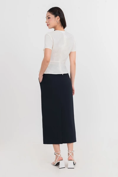 Áo sơ mi cách điệu Wrap