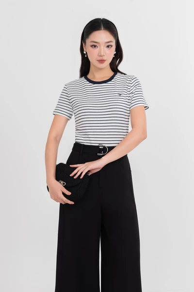 Red Striped T Shirt - Áo thun kẻ cotton