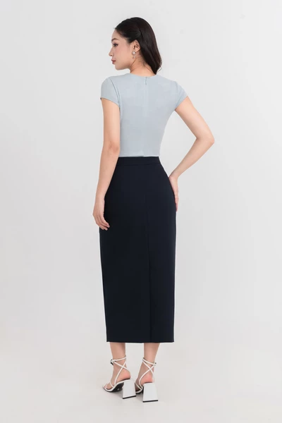 Simple Pleat Tee - Áo thun xếp ly