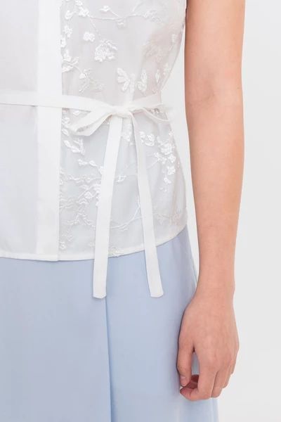 Áo sơ mi lụa Daisy Panel
