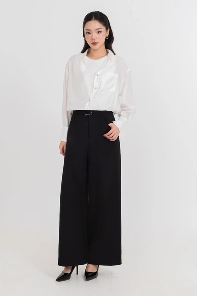 Quần suông D-Ring Chic (kèm đai)