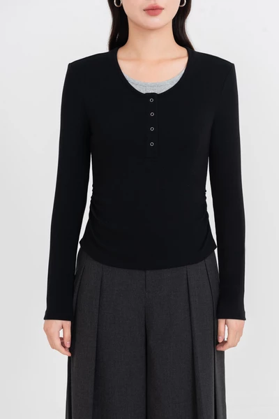 Áo thun dài tay Basic Chic