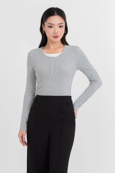 Áo thun dài tay Basic Chic