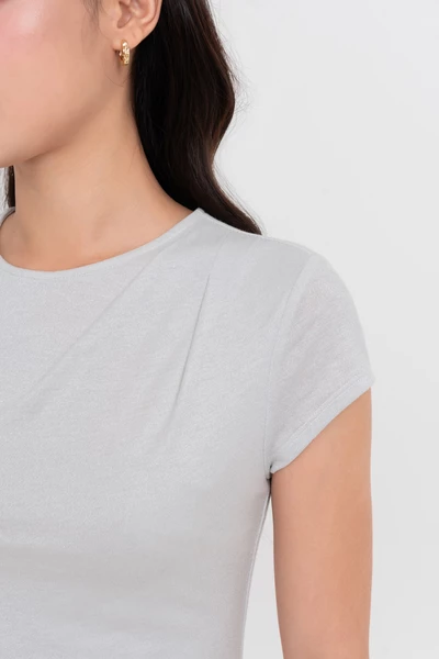 Simple Pleat Tee - Áo thun xếp ly