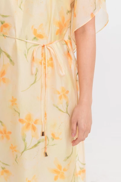 Sunbloom Dress – Đầm lụa họa tiết hoa pastel