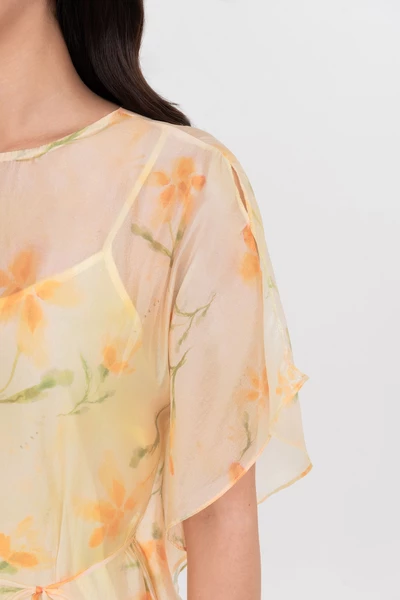Sunbloom Dress – Đầm lụa họa tiết hoa pastel