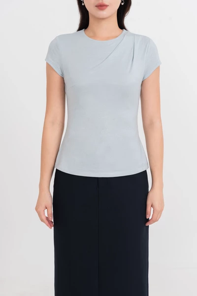 Simple Pleat Tee - Áo thun xếp ly