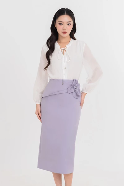 Chân váy bút chì Elegant Bloom