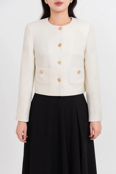 Áo vest Tweed Grace Charm