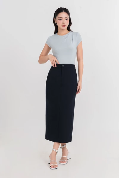 Simple Pleat Tee - Áo thun xếp ly