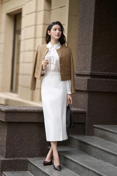 Áo vest Tweed Grace Charm