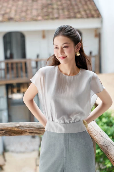 Áo sơ mi Grey Top