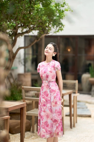 Midi Flora Dress