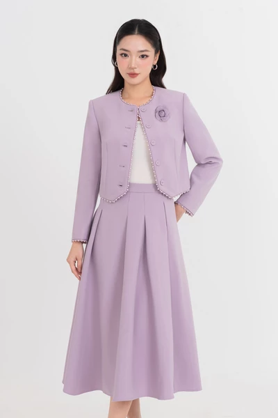 Chân váy midi xòe Elegance