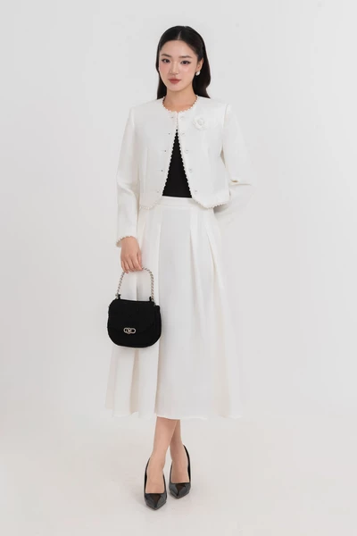 Chân váy midi xòe Elegance