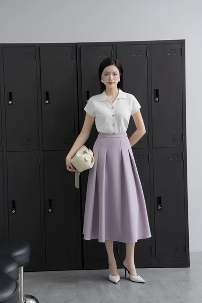 Chân váy midi xòe Elegance