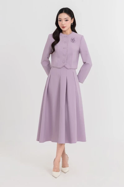 Chân váy midi xòe Elegance