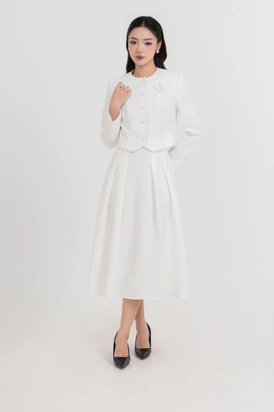 Chân váy midi xòe Elegance