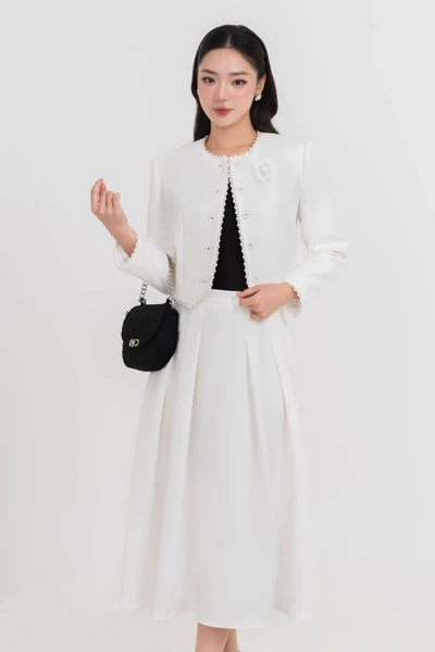 Chân váy midi xòe Elegance