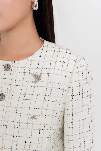 Áo khoác Tweed Cổ Tròn Classy