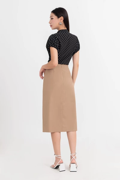 Chân váy Retro Beige