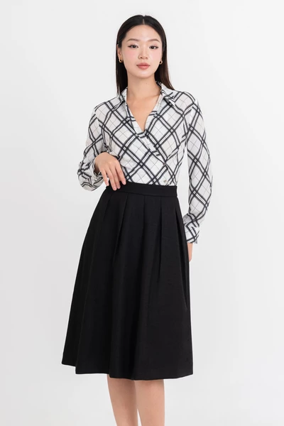 Chân váy Tweed chữ A