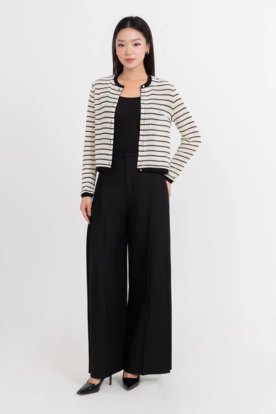 Áo len tay dài Parisian Stripe