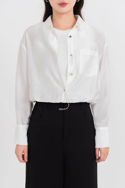 Áo sơ mi lụa Mist